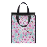 Sakura Cherry Blossom Pattern Print Insulated Lunch Tote