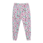 Sakura Cherry Blossom Pattern Print Jogger Pants