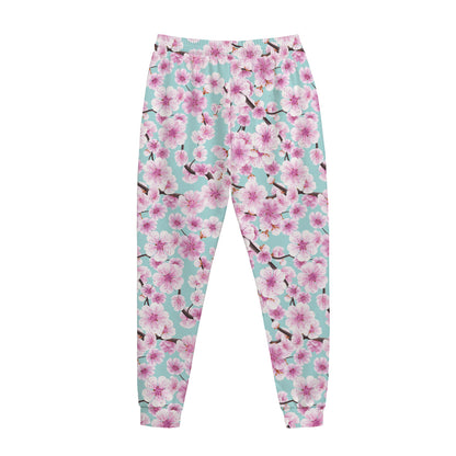 Sakura Cherry Blossom Pattern Print Jogger Pants