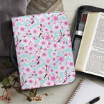 Sakura Cherry Blossom Pattern Print Leather Bible Cover