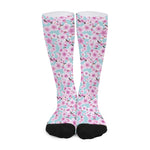 Sakura Cherry Blossom Pattern Print Long Socks
