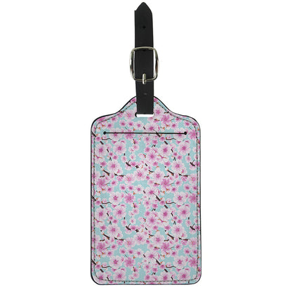 Sakura Cherry Blossom Pattern Print Luggage Tag