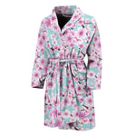 Sakura Cherry Blossom Pattern Print Men's Bathrobe