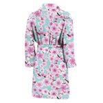 Sakura Cherry Blossom Pattern Print Men's Bathrobe