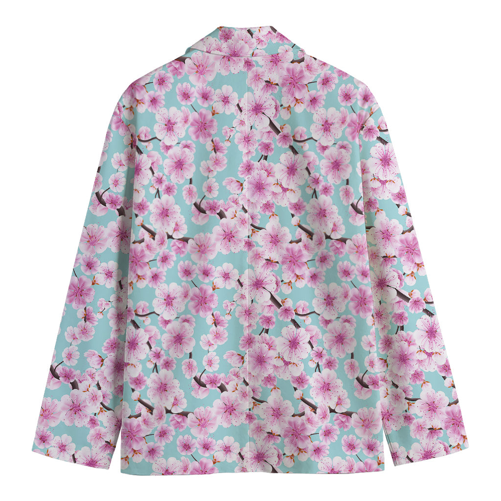 Sakura Cherry Blossom Pattern Print Men's Blazer