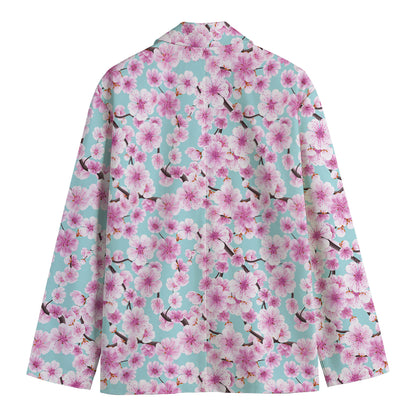 Sakura Cherry Blossom Pattern Print Men's Blazer