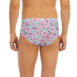 Sakura Cherry Blossom Pattern Print Men's Briefs