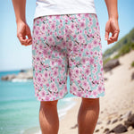 Sakura Cherry Blossom Pattern Print Men's Cargo Shorts