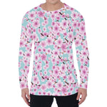 Sakura Cherry Blossom Pattern Print Men's Long Sleeve T-Shirt