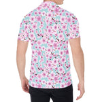 Sakura Cherry Blossom Pattern Print Men's Shirt