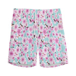 Sakura Cherry Blossom Pattern Print Men's Sports Shorts