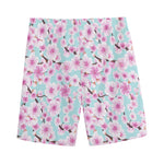 Sakura Cherry Blossom Pattern Print Men's Sports Shorts