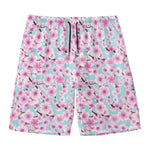 Sakura Cherry Blossom Pattern Print Men's Swim Trunks