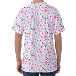 Sakura Cherry Blossom Pattern Print Men's Velvet T-Shirt
