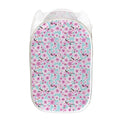 Sakura Cherry Blossom Pattern Print Mesh Laundry Hamper