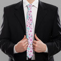 Sakura Cherry Blossom Pattern Print Necktie