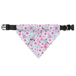 Sakura Cherry Blossom Pattern Print Over The Collar Dog Bandana