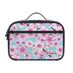 Sakura Cherry Blossom Pattern Print Portable Lunch Bag