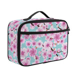 Sakura Cherry Blossom Pattern Print Portable Lunch Bag