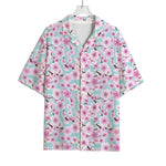 Sakura Cherry Blossom Pattern Print Rayon Hawaiian Shirt