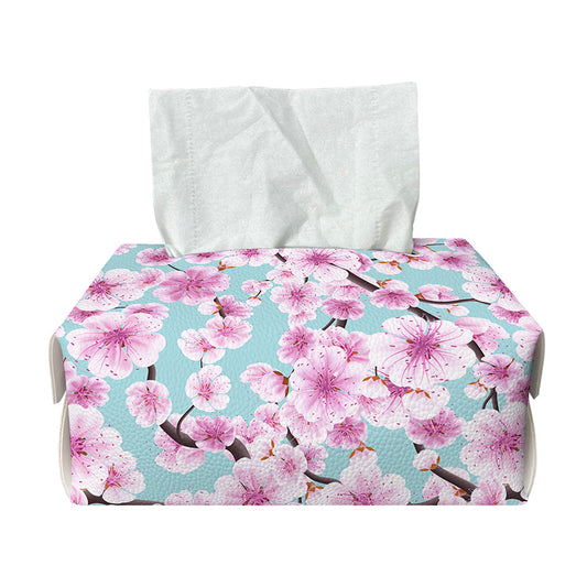 Sakura Cherry Blossom Pattern Print Rectangle Tissue Box Cover