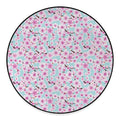 Sakura Cherry Blossom Pattern Print Round Floor Mat