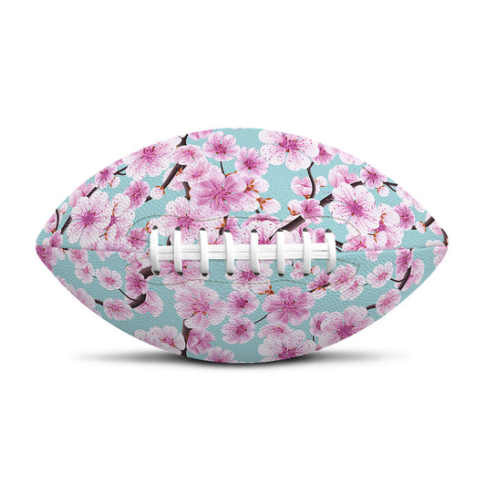 Sakura Cherry Blossom Pattern Print Rugby Ball