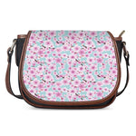 Sakura Cherry Blossom Pattern Print Saddle Bag