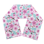 Sakura Cherry Blossom Pattern Print Scarf