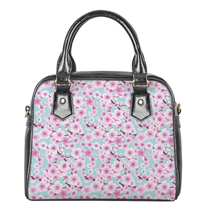 Sakura Cherry Blossom Pattern Print Shoulder Handbag