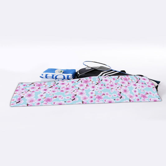Sakura Cherry Blossom Pattern Print Sports Towel