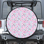 Sakura Cherry Blossom Pattern Print Tire Cover
