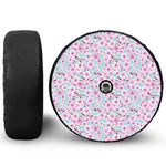 Sakura Cherry Blossom Pattern Print Tire Cover With Camera Hole