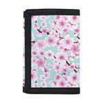 Sakura Cherry Blossom Pattern Print Trifold Wallet