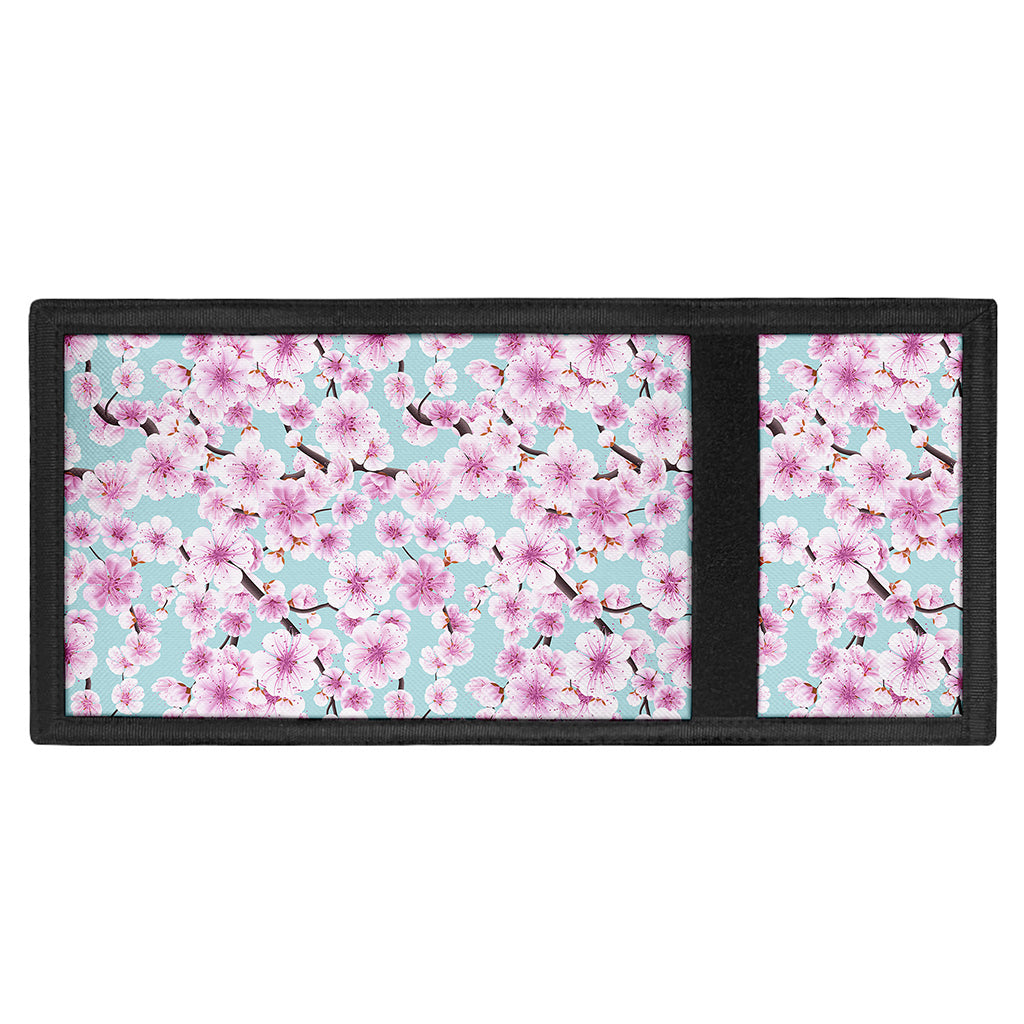 Sakura Cherry Blossom Pattern Print Trifold Wallet