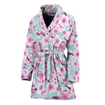 Sakura Cherry Blossom Pattern Print Women's Bathrobe