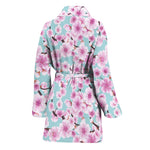 Sakura Cherry Blossom Pattern Print Women's Bathrobe