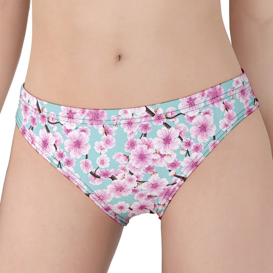 Sakura Cherry Blossom Pattern Print Women's Panties