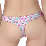 Sakura Cherry Blossom Pattern Print Women's Thong
