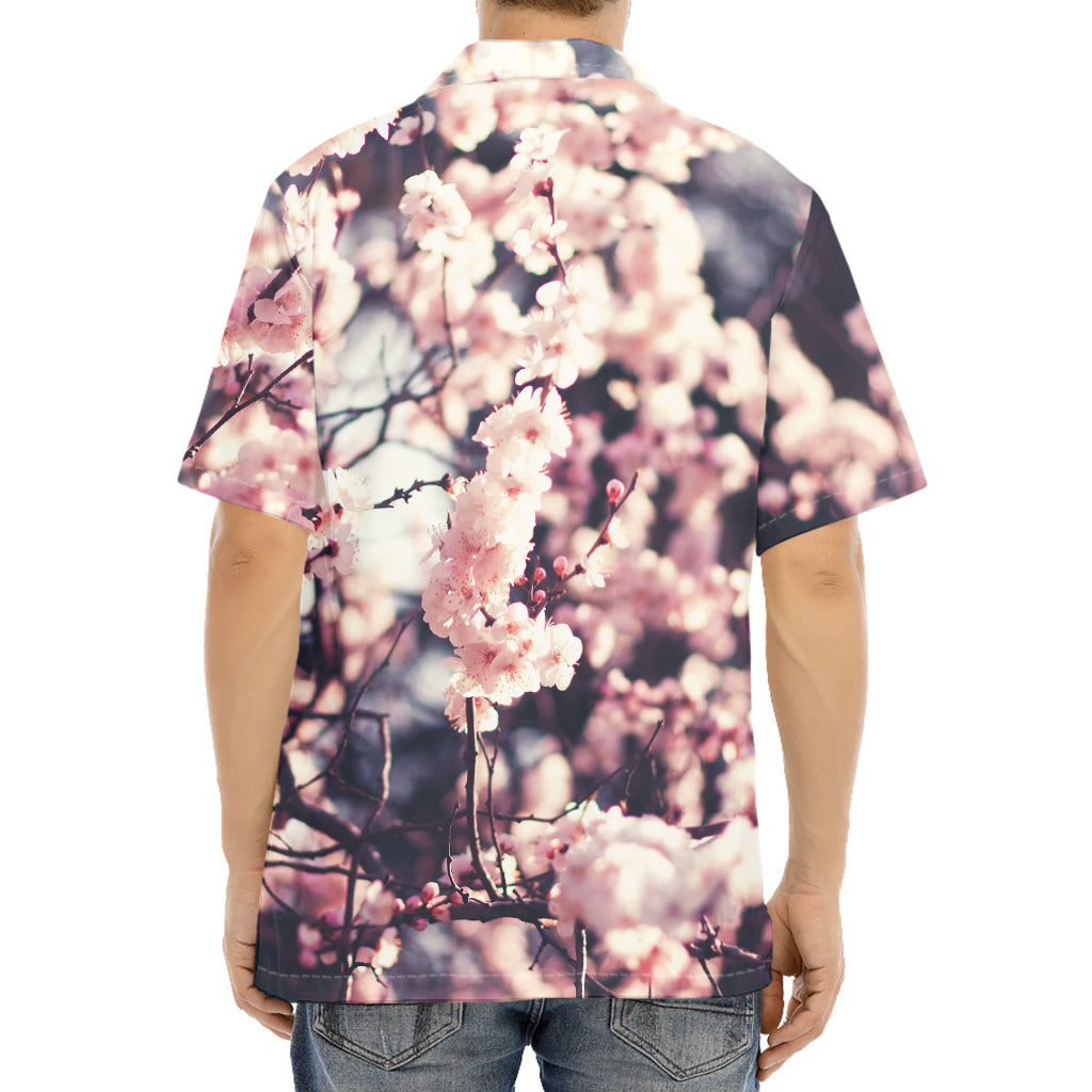 Sakura Cherry Blossom Print Aloha Shirt