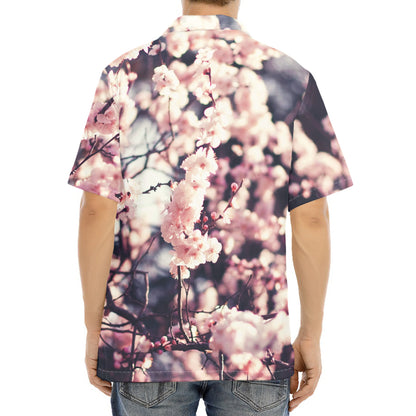 Sakura Cherry Blossom Print Aloha Shirt