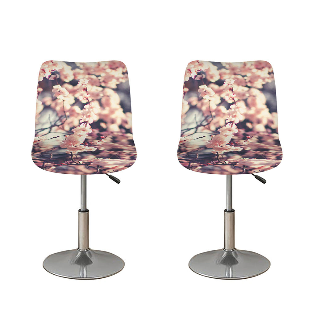 Sakura Cherry Blossom Print Bar Stool Covers