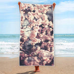 Sakura Cherry Blossom Print Beach Towel
