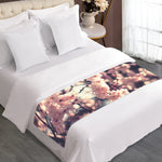 Sakura Cherry Blossom Print Bed Runner