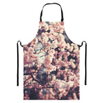Sakura Cherry Blossom Print Bib Apron With Pocket