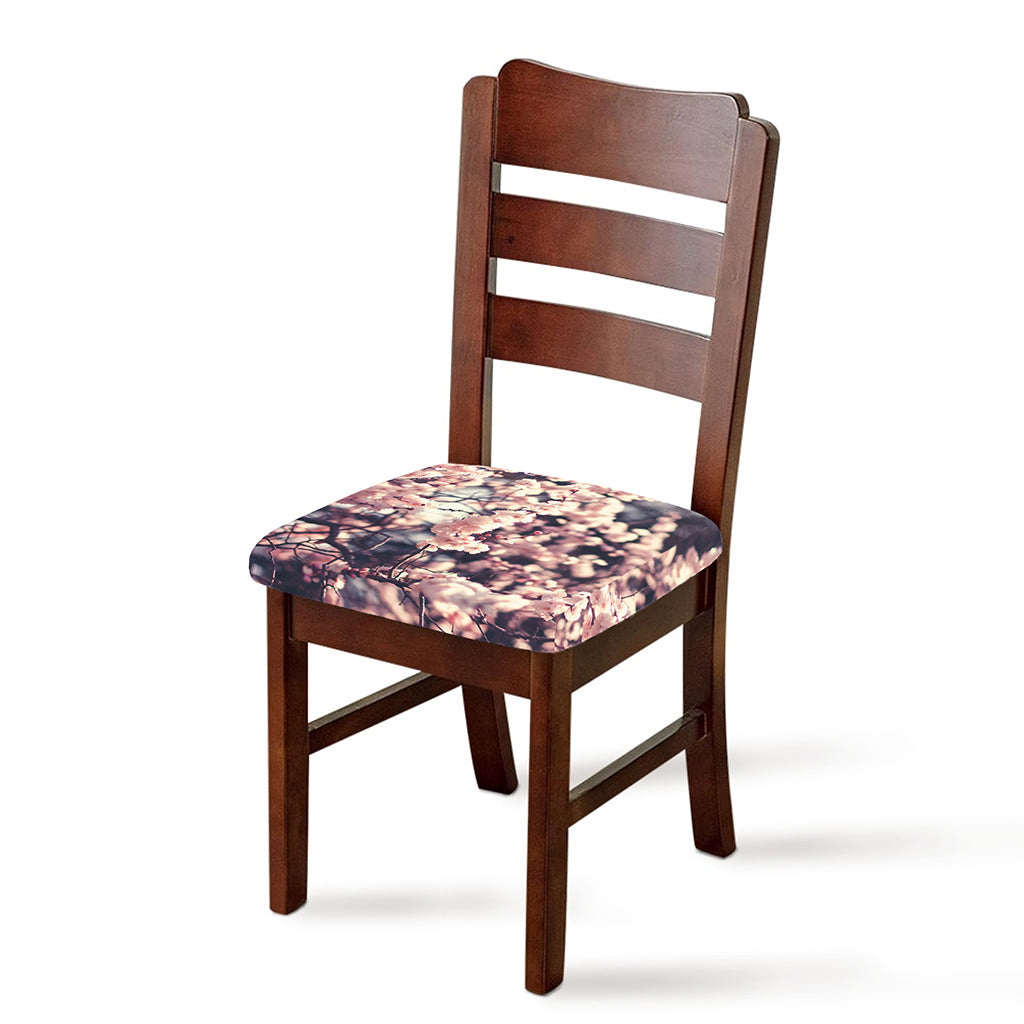 Sakura Cherry Blossom Print Chair Cushion Cover
