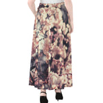 Sakura Cherry Blossom Print Chiffon Maxi Skirt