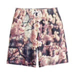 Sakura Cherry Blossom Print Cotton Shorts