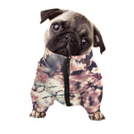 Sakura Cherry Blossom Print Dog Zip Up Jacket