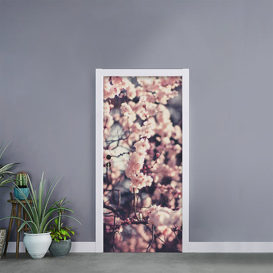 Sakura Cherry Blossom Print Door Sticker